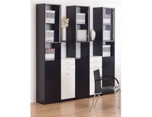 Black and White Bookcase