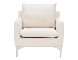 Anders Sand Color Fabric Occasional Chair	