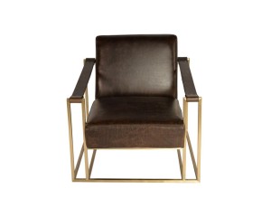 Sling Chair w Bronze Square Base
