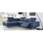 Power Motion Full Leather Sectional