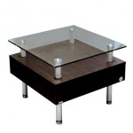 Elevated Glass Side Table
