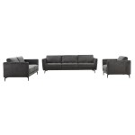 Gray Fabric Sofa Set
