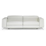 Natuzzi Editions White Leather Sofa