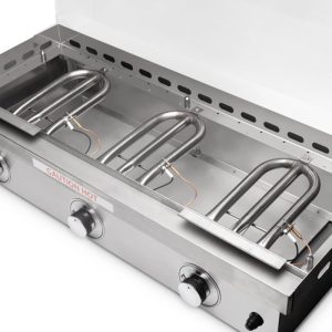 Le Griddle 41-Inch Propane Gas Built-In or Countertop 3 Burner Griddle (Lid Sold Separately) - GFE105-LP