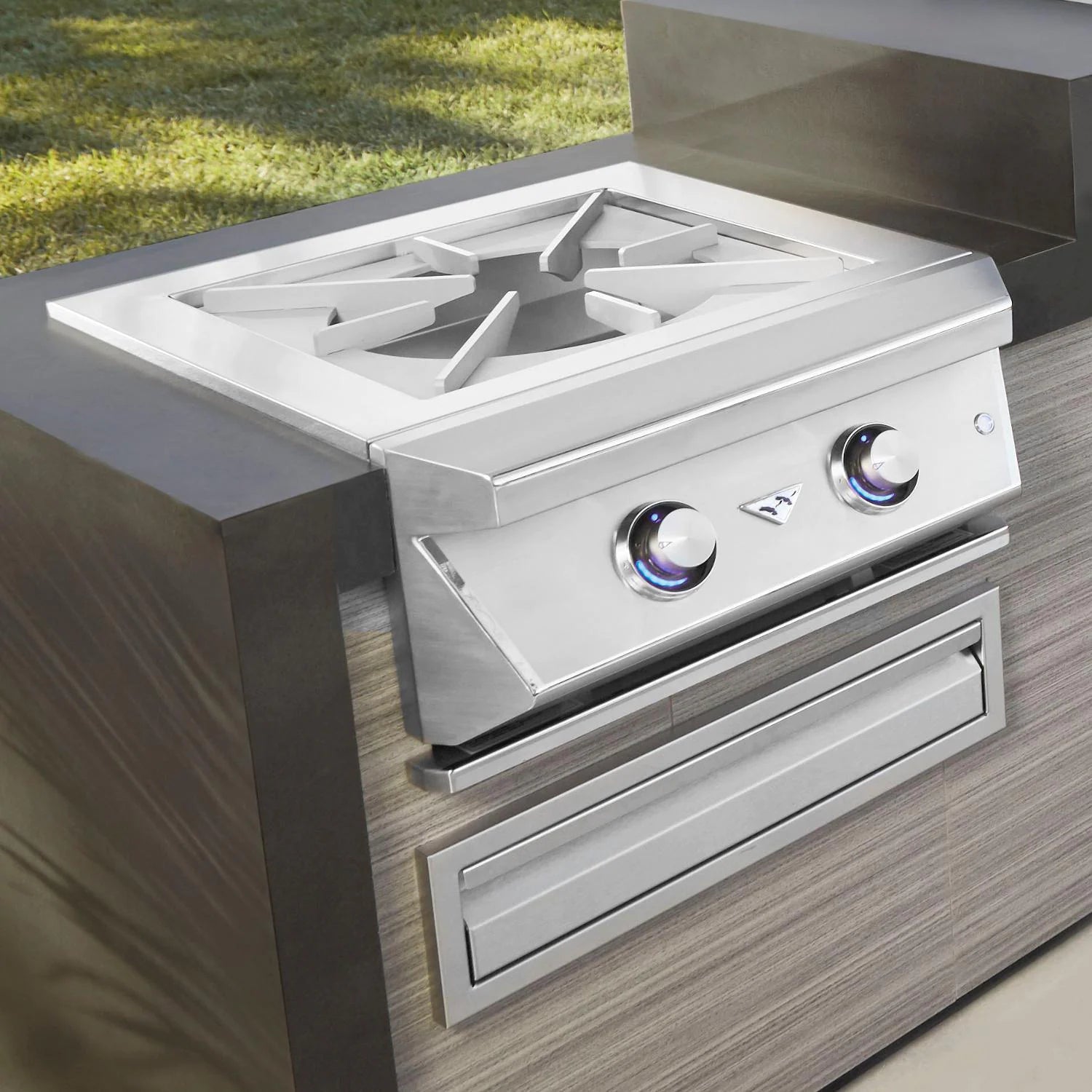 Twin Eagles 24-Inch Natural Gas Built-In Power Burner w/ Heavy Duty Grates - TEPB24HG-CN - Detailed View 2 | EuroLife Furniture