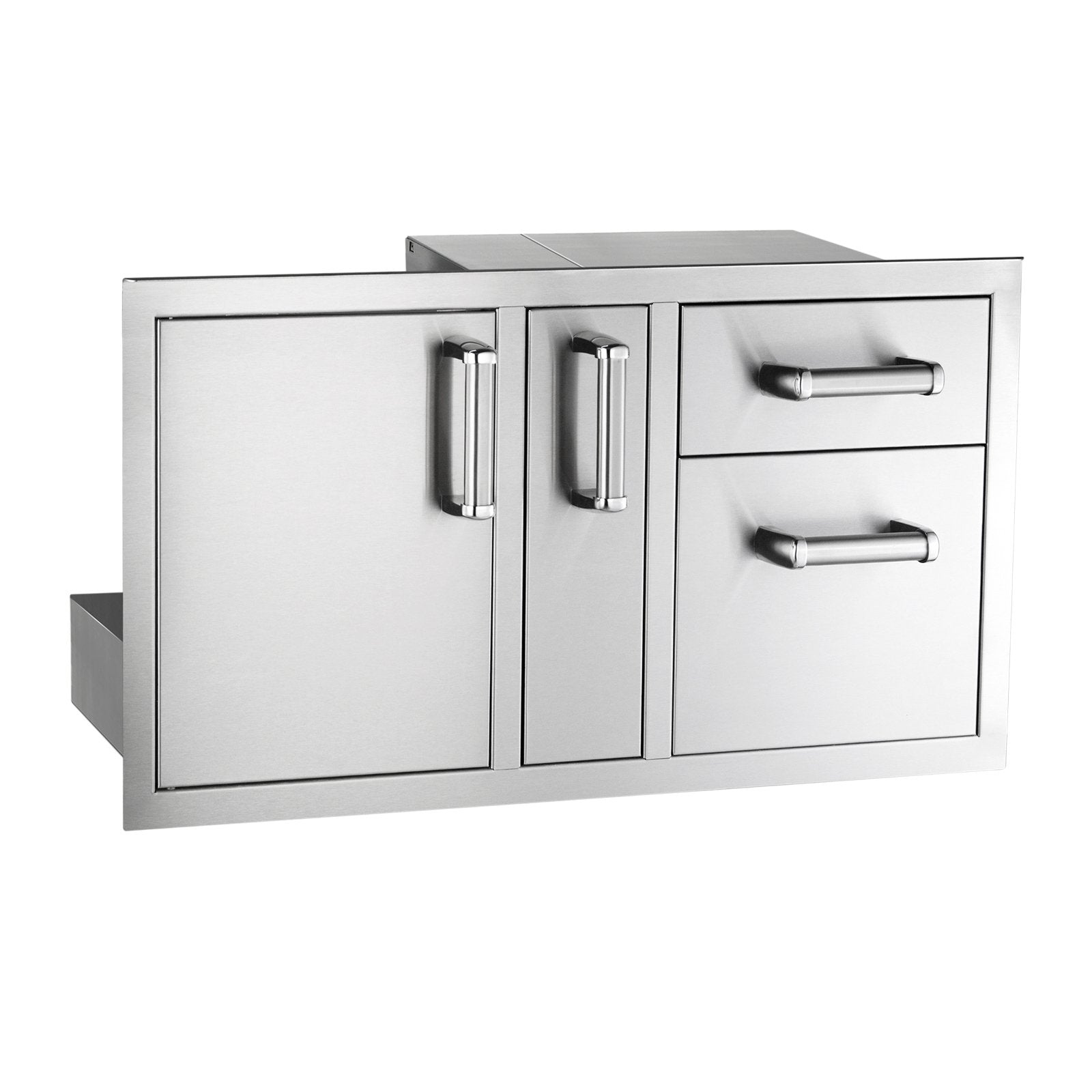 Fire Magic Premium Flush 36-Inch Access Door w/ Platter Storage and Double Drawer Combo (Soft Close) - 53816SC - KITCHEN STORAGE & ACCESS DOORS by EuroLife Furniture