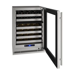 U-Line® 24" Stainless Steel Wine Captain® Wine Cooler