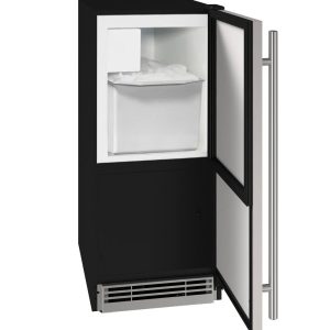 U-Line® 1 Class 15" 55 Lb. Stainless Solid Ice Maker