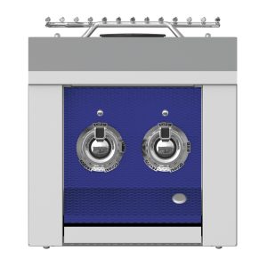 Aspire by Hestan 12-Inch Propane Gas Built-In Double Side Burner (Prince Blue) - AEB122-LP-BU