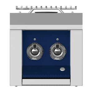 Aspire by Hestan 12-Inch Natural Gas Built-In Double Side Burner (Orion Dark Blue) - AEB122-NG-DB