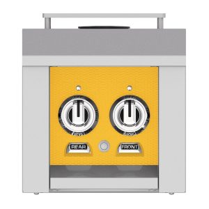 Hestan 12-Inch Natural Gas Built-In/Cart Mounted Double Side Burner in Yellow - AGB122-NG-YW
