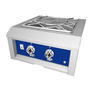 Hestan 24-Inch Natural Gas Built-In Power Burner in Blue - AGPB24-NG-BU
