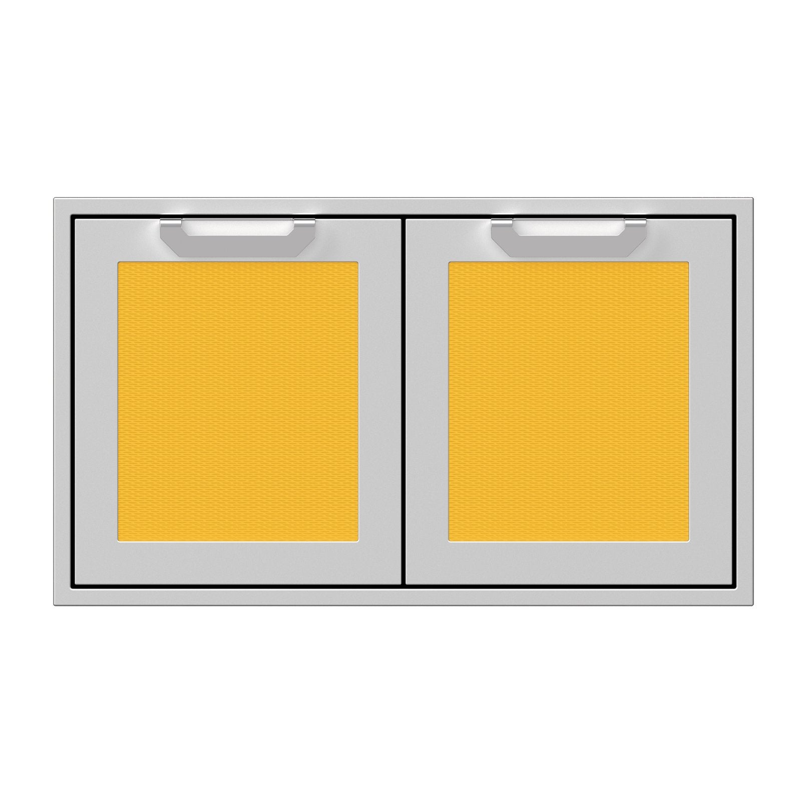 Hestan 36-Inch Double Access Door Propane Tank and Storage Cabinet w/ Recessed Marquise Accent Panel in Yellow - AGSD36-YW - Double Access Doors by EuroLife Furniture