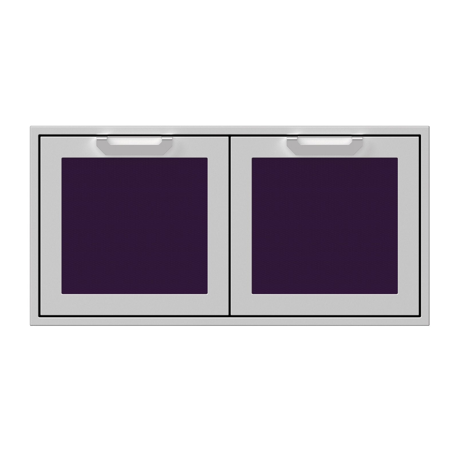 Hestan 42-Inch Double Access Door Propane Tank and Storage Cabinet w/ Recessed Marquise Accent Panel in Purple - AGSD42-PP - Double Access Doors by EuroLife Furniture