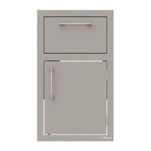 Alfresco 17-Inch Paper Towel Holder w/ Single Storage Door Combo (Right Hinge) - AXE-DTH-R-SC