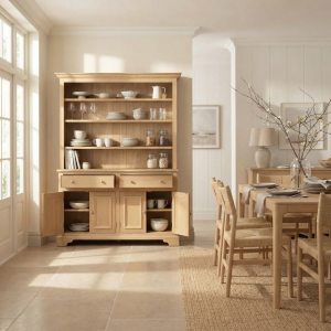 Amberley 5ft Grand Open Dresser in Light Oak