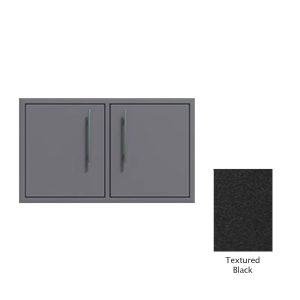 Canyon Series 36"w by 18"h Under-Grill Double Door Enclosure In Textured Black - CAN010-F01-TexturedBlack