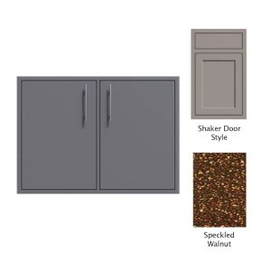 Canyon Series Shaker Style 36"w by 29"h Double Door Enclosure w/ Adj. Shelf In Speckled Walnut - CAN0011-F01-Shaker-SpeckWalnut