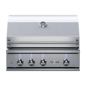 Delta Heat Gas Grill - 32 Inch Silver W/ Rotisserie + Sear Burner (Rs Model)