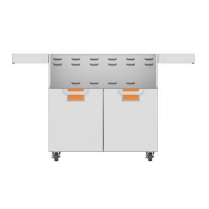 Aspire by Hestan 36-Inch Double Door Cart (Orange) - ECD36-OR