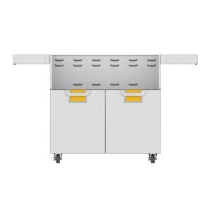 Aspire by Hestan 36-Inch Double Door Cart (Yellow) - ECD36-YW