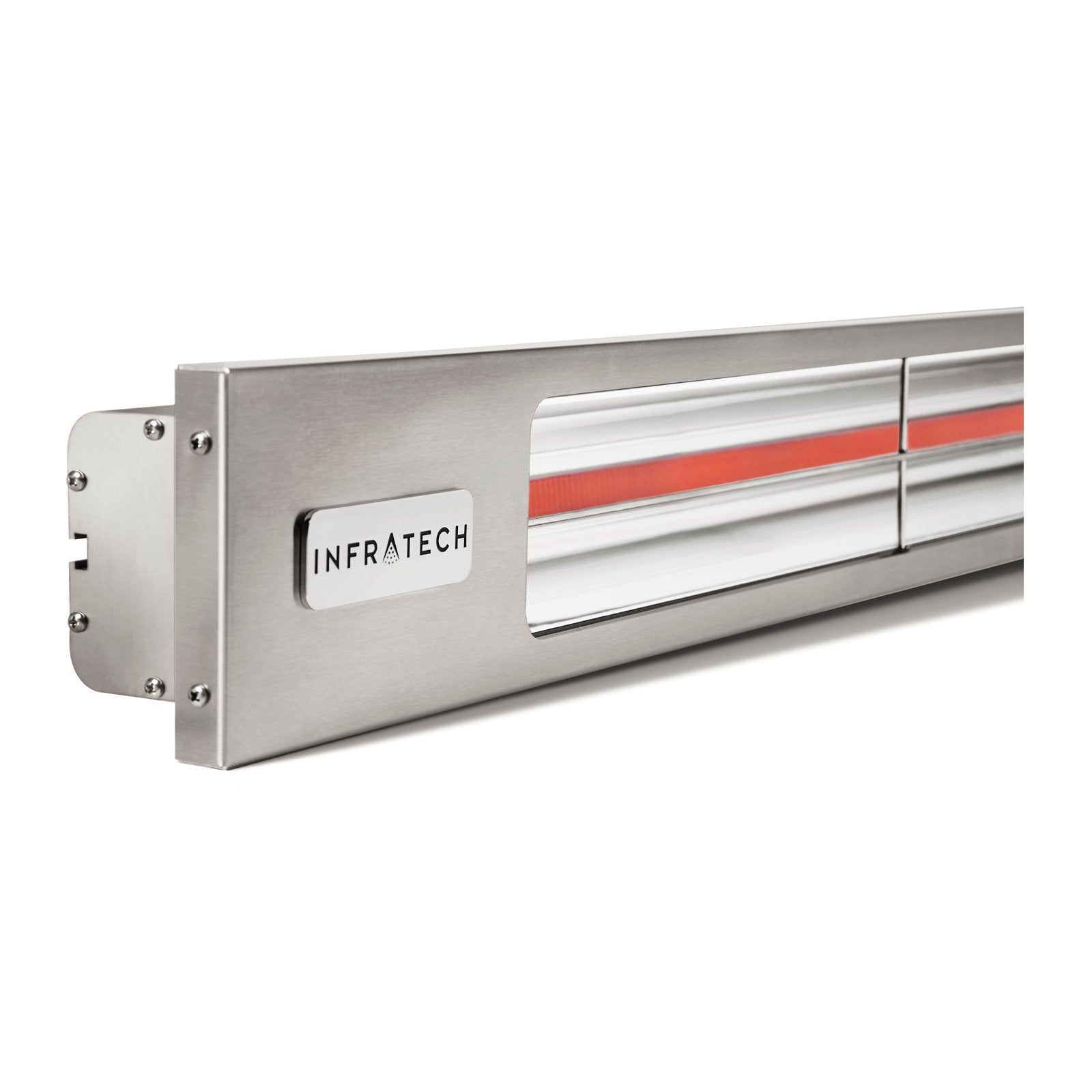 Infratech Slimline 29.5-Inch Single Element 240 Volt, 1600 Watt, 6.7 Amp Outdoor Heater in Silver - SL1624SV - Detailed View 2 | EuroLife Furniture