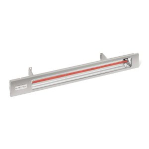 Infratech Slimline 63.5-Inch Single Element 240 Volt, 3000 Watt, 12.5 Amp Outdoor Heater in Silver - SL3024SV