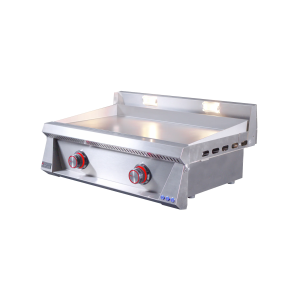 Le Griddle Pro Series 75 - 2 Burner Natural Gas - 3mm Plate WITH INTERIOIR LIGHTS -OML75P3