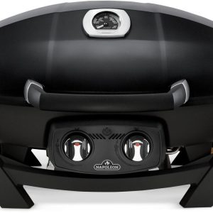 Napoleon TravelQ PRO285X Portable LP Gas Grill with Scissor Cart, Black