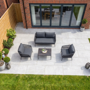 Rhea 2 Seat Sofa Set in Grey
