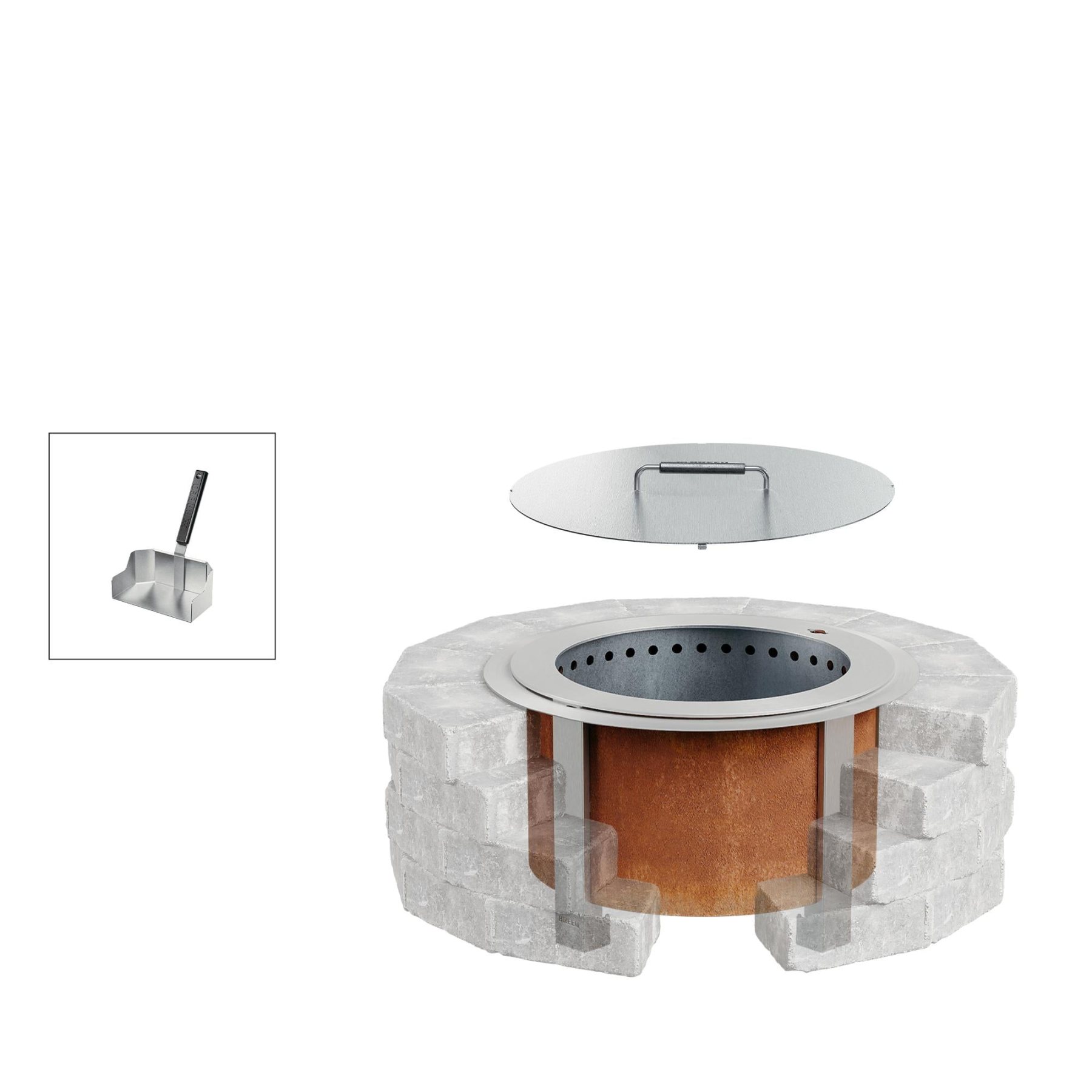 Fire Pit Insert Bundle - Detailed View 13 | EuroLife Furniture