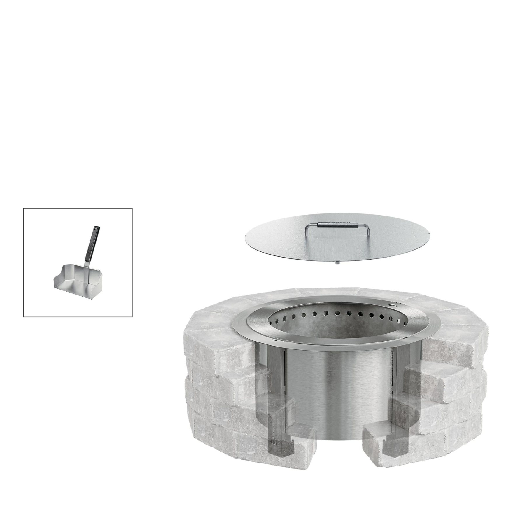 Fire Pit Insert Bundle - Detailed View 12 | EuroLife Furniture