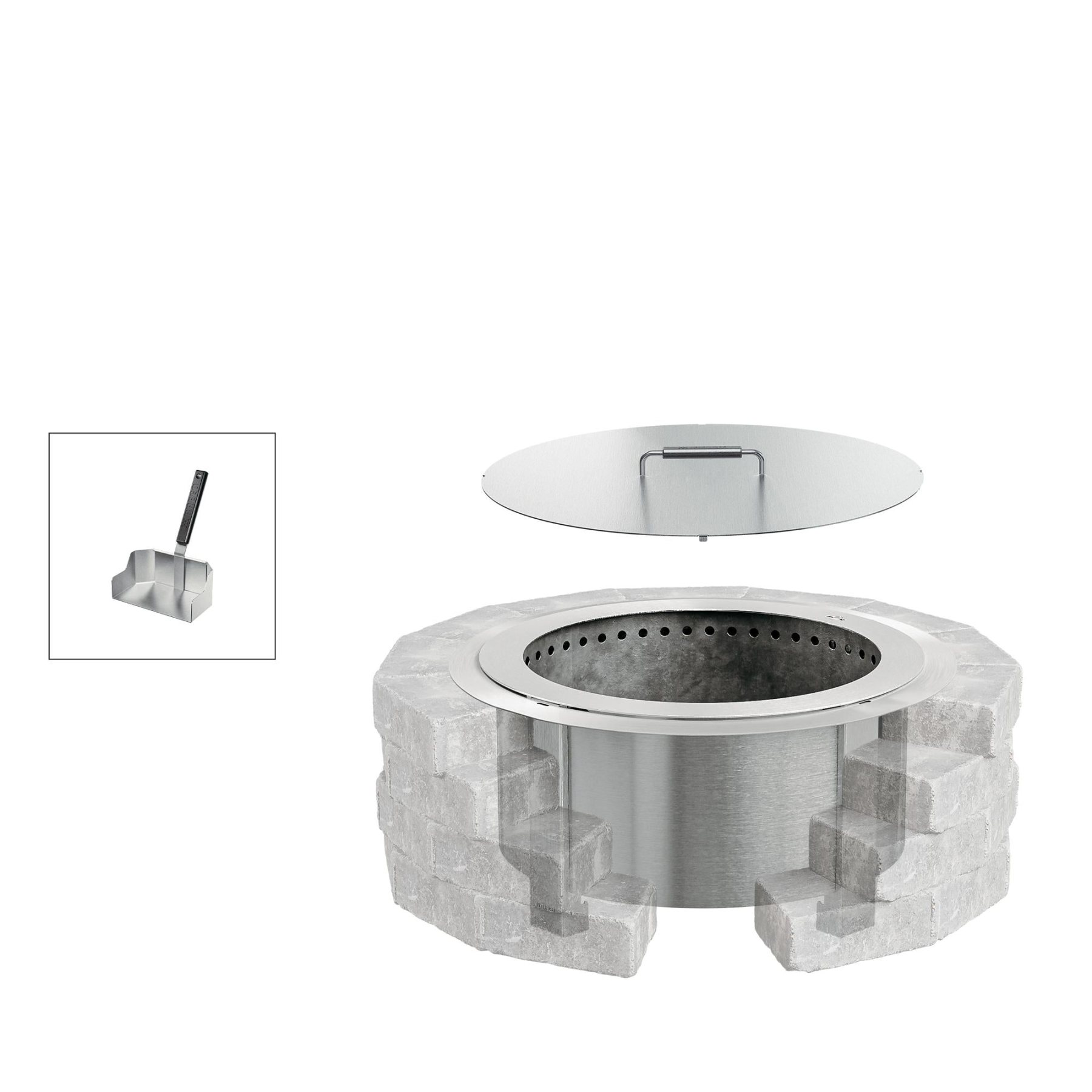 Fire Pit Insert Bundle - Detailed View 9 | EuroLife Furniture