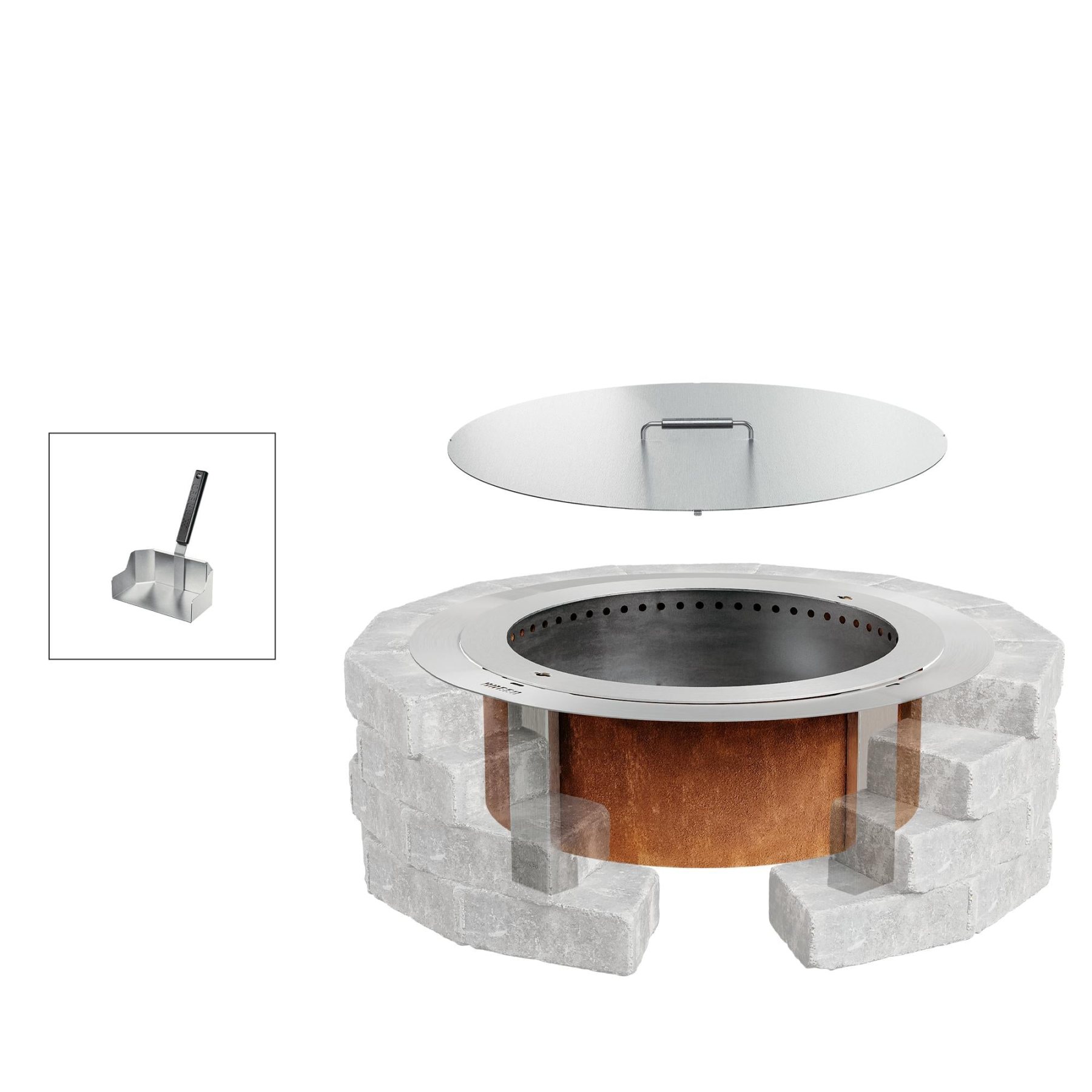Fire Pit Insert Bundle - Detailed View 11 | EuroLife Furniture