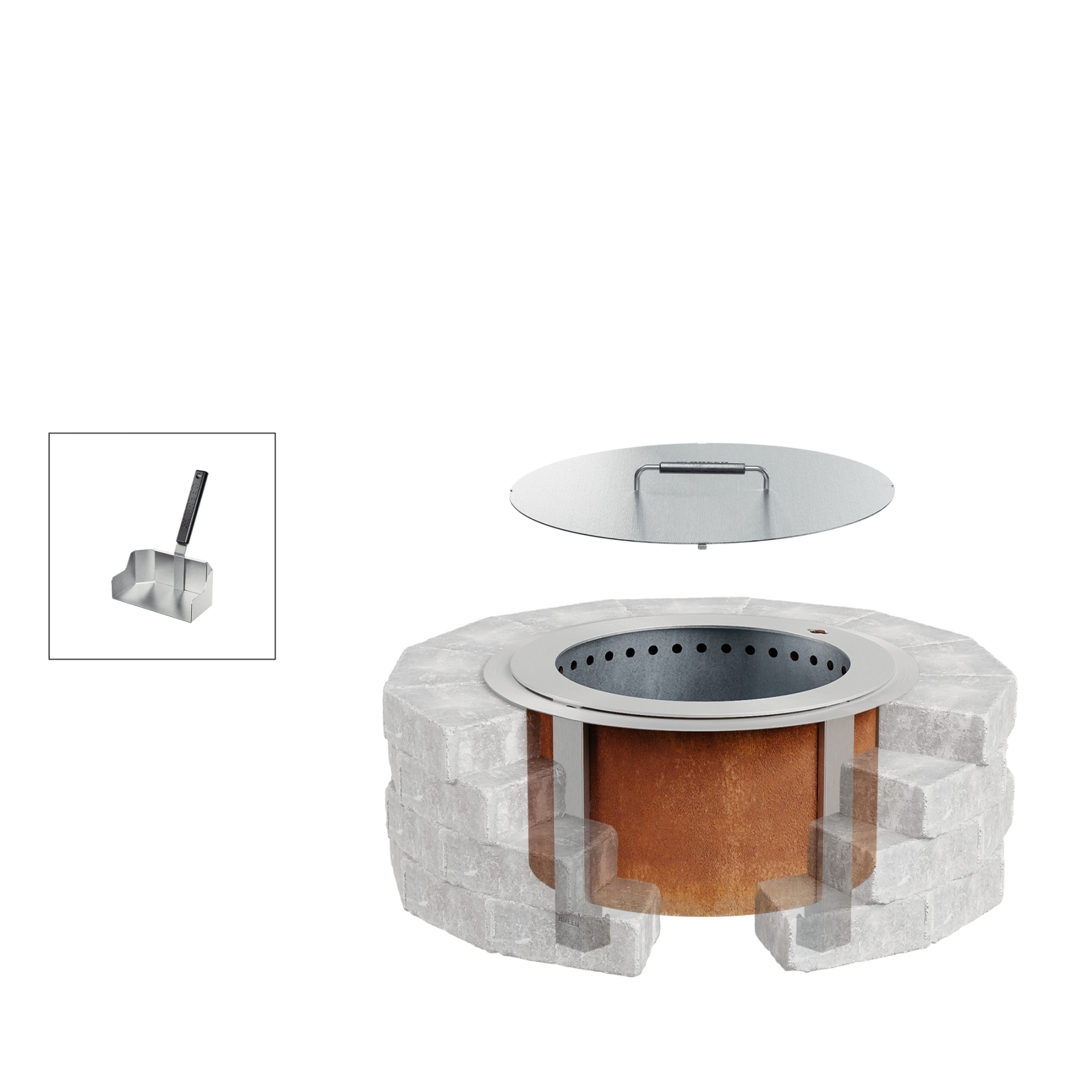 Fire Pit Insert Bundle - Detailed View 14 | EuroLife Furniture
