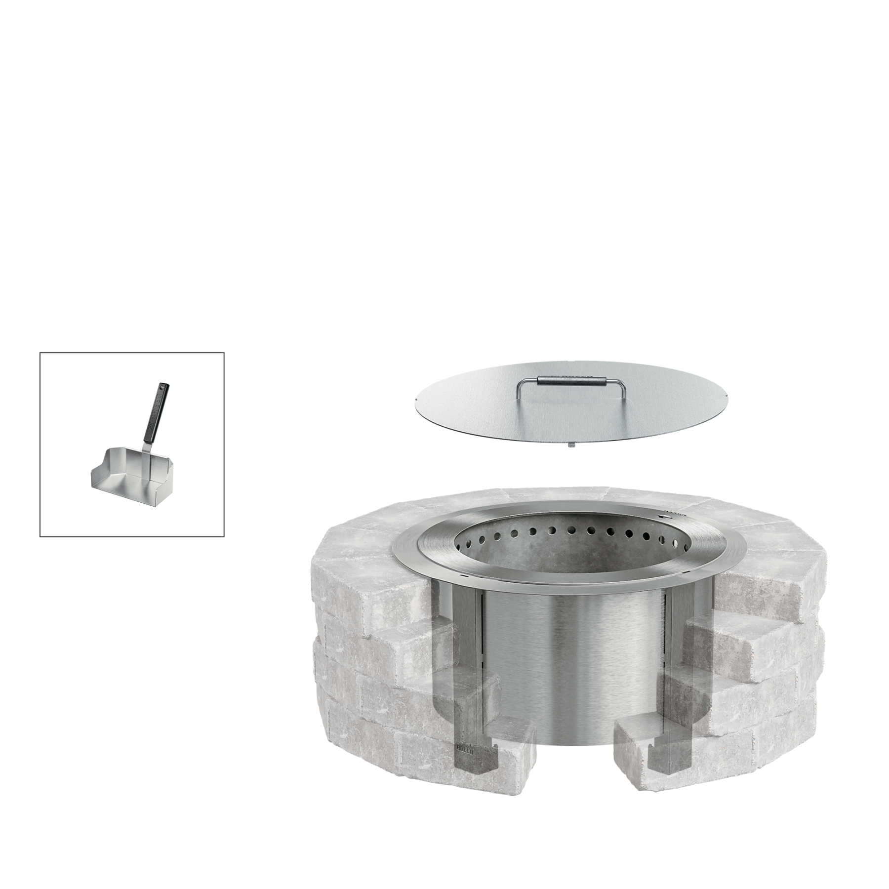 Fire Pit Insert Bundle - Detailed View 15 | EuroLife Furniture