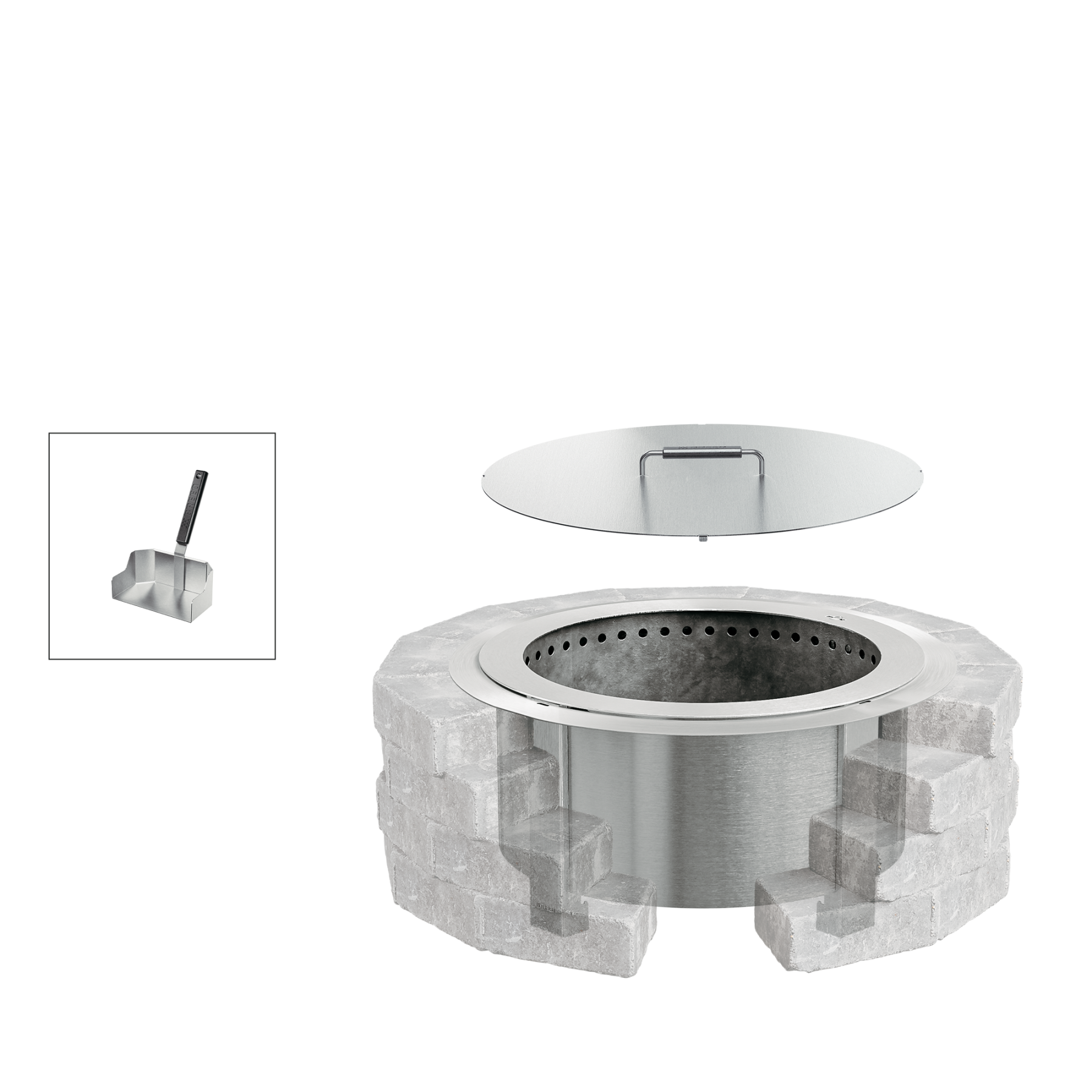 Fire Pit Insert Bundle - Detailed View 17 | EuroLife Furniture