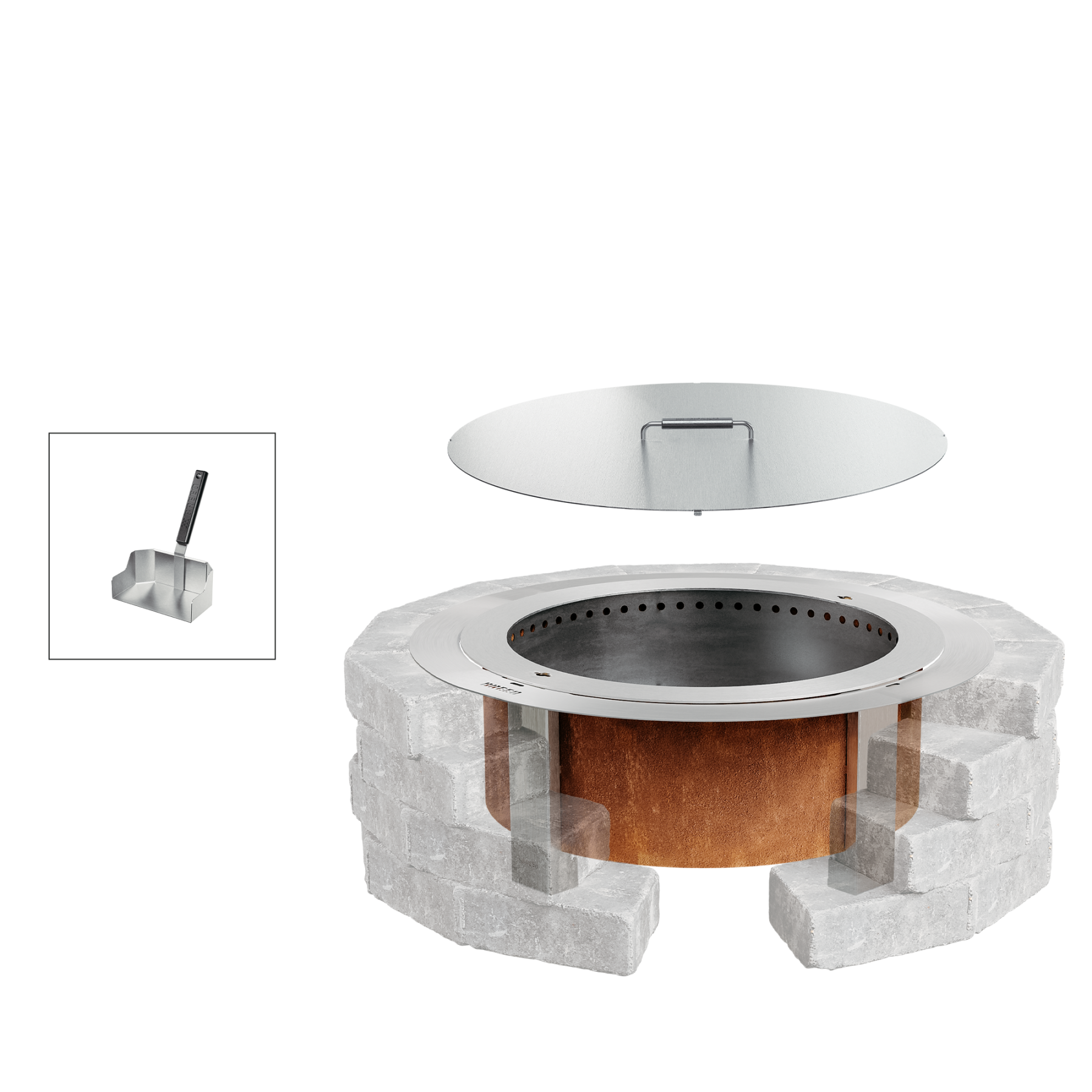 Fire Pit Insert Bundle - Detailed View 18 | EuroLife Furniture