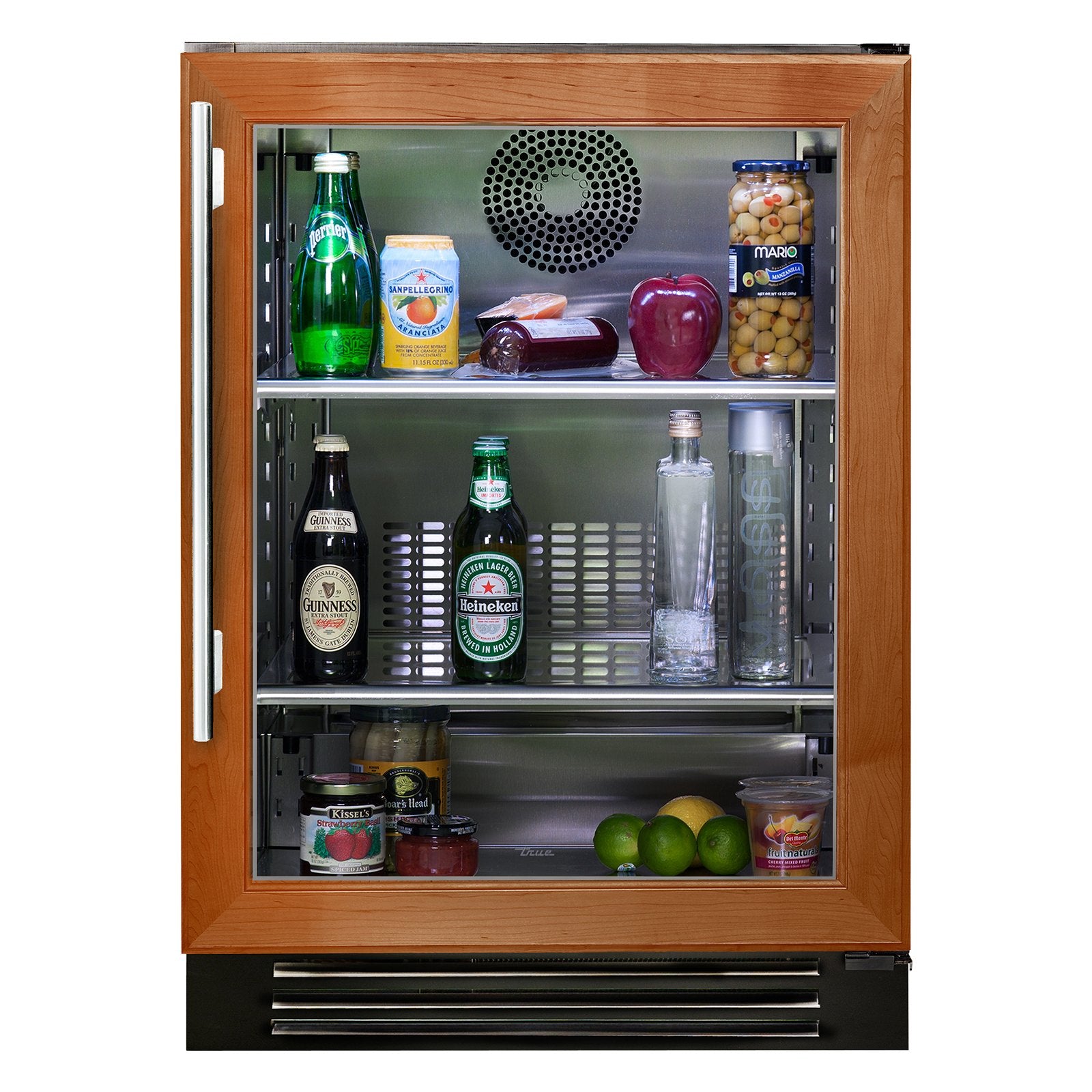 True 24-Inch ADA Height Refrigerator with Panel Ready Glass Door, 2 Black Wire Shelves (Right Hinge) - TURADA-24-RG-A-O - OUTDOOR REFRIGERATION & BEVERAGE by EuroLife Furniture