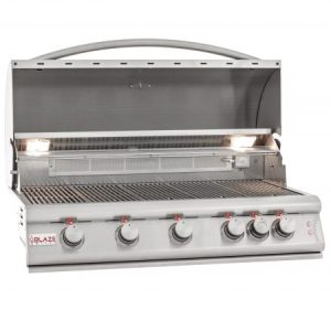 Blaze 40-Inch 5-Burner LTE Gas Grill with Rear Burner and Built-in Lighting System (Natural Gas)