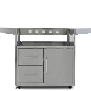 Blaze Professional Stainless Steel Grill Cart with Two Storage Drawers and Single Access Door for 44-Inch Grills - BLZ-4PRO-CART-LTSC
