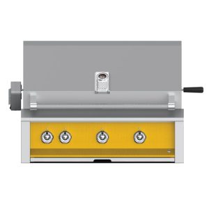 Hestan ASPIRE Grill Built-In 3 U-Burner Rotisserie 36" - Natural Gas - Sol