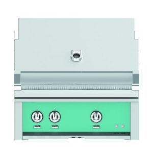 Hestan 30" Built-In Grill  2 Trellis Burners Rotisserie - Natural Gas - Pacific Fog