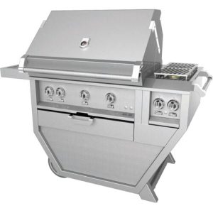 Hestan 36" Grill & Deluxe Cart 3 Trellis Burners Rotisserie - Liquid Propane - Sol