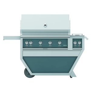 Hestan 42" Grill & Deluxe Cart 4 Trellis Burners Rotisserie - Liquid Propane - Grove