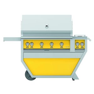 Hestan 42" Grill & Deluxe Cart 4 Trellis Burners Rotisserie - Natural Gas - Sol