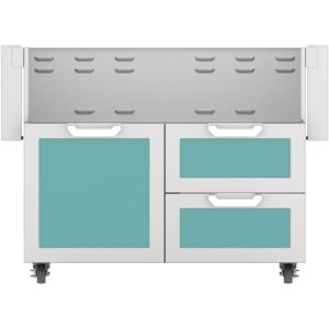 Hestan 34" Grill Cart Single Door & Double Drawer Soft Close - Pacific Fog