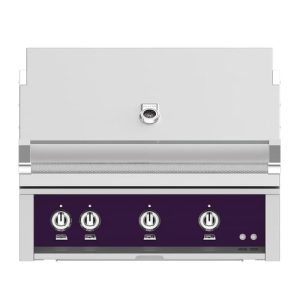 Hestan 36" Built-In Grill 2 Trellis Burners 1 Sear Burner Rotiss - Liquid Propane - Lush