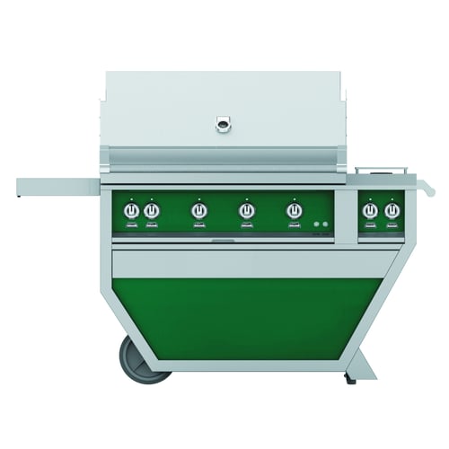 Hestan 42" Grill & Deluxe Cart 3 Trellis burners 1 Sear Burner R - Natural Gas - Froth - Hestan Outdoor Outdoor Furniture by EuroLife Furniture