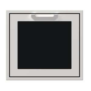 Hestan 24" Right Swing Access Door Recessed Marquise Accented Pane - Stealth